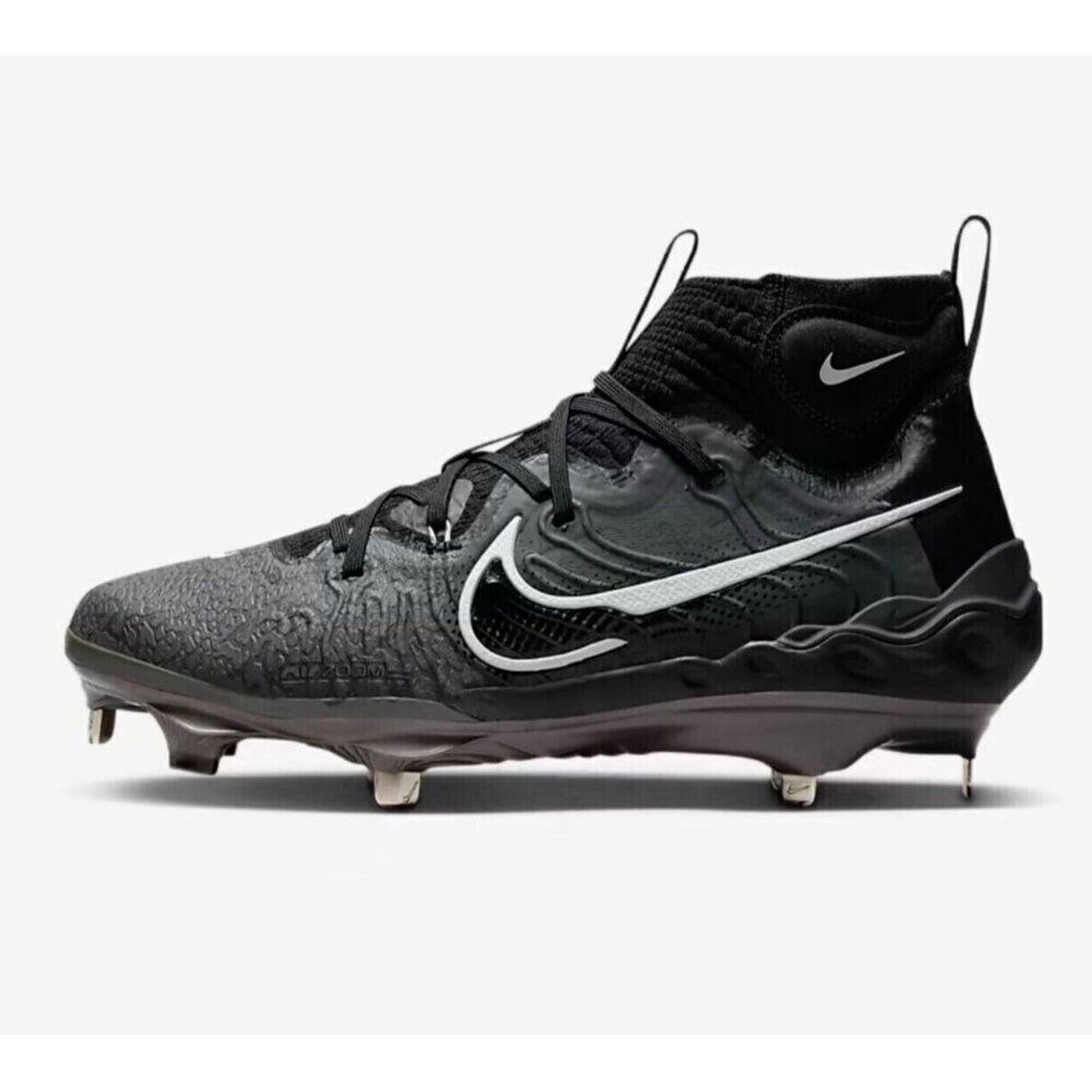 Nike Alpha Huarache NXT Metal Baseball Cleats Black Gray DJ6517-010 Men Size 7.5